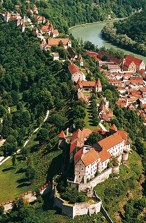 Bild: Burg Burghausen, Luftbild