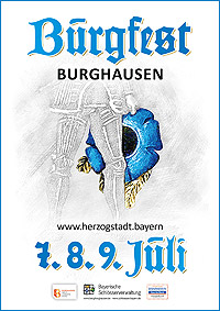 Bild: Plakat "Burgfest Burghausen 2023"