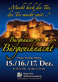 Bild: Plakat "Burghauser Burgweihnacht"