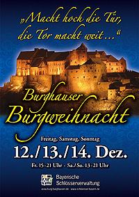 Plakat "Burghauser Burgweihnacht" Bild: Plakat "Burghauser Burgweihnacht"