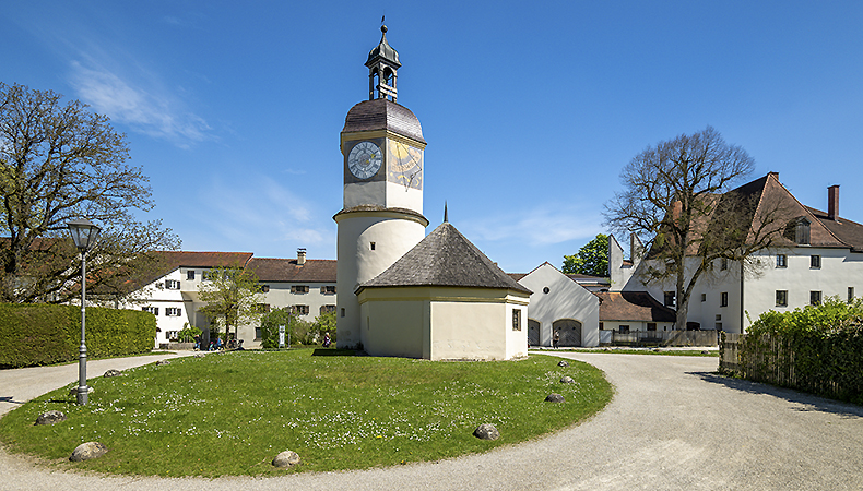 Picture: Clock tower and well house